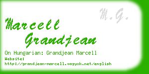 marcell grandjean business card